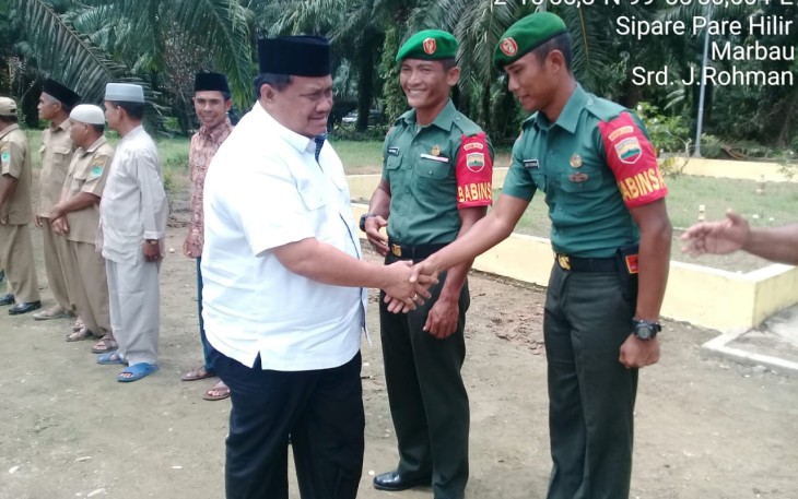 Danrem Raden Wahyu Sugiarto Komsos di Wilayah Kodim 0209/LB
