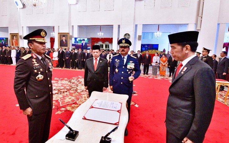 Pelantikan Kapolri oleh Presiden RI Ir. H. Joko Widodo