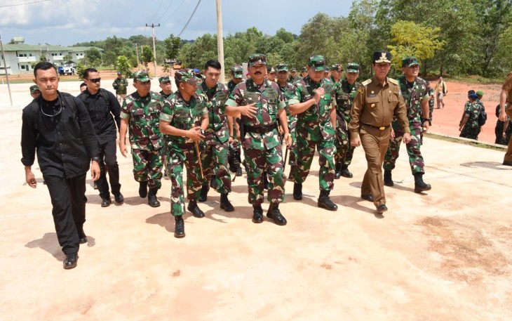 Panglima TNI Tinjau Lokasi Makogabwilhan I
