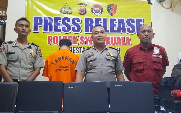 Press release Polsek Syiah Kuala
