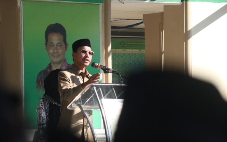Ketua DPRK Pimpin Upacara di MTsN Model