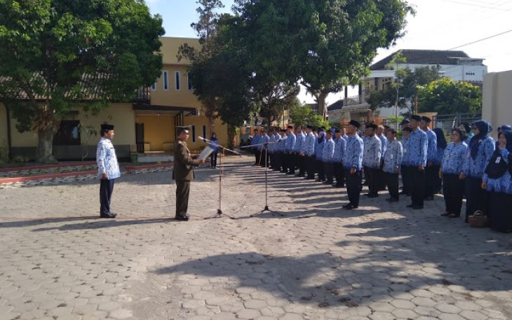 Danramil Wonosari Menjadi Irup  Upacara Bendera Peringati Hari Pahlawan   