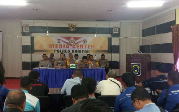 Konferensi Pers Akhir Tahun 2019 Polres Kampar 