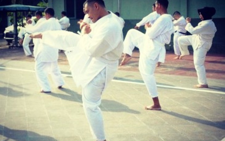 Beladiri Aliran Goju Ryu Mulai Diterapkan Bagi Anggota TNI Kodim 0713/Brebes