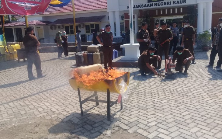 Pemusnahan barang bukti perkara pidum