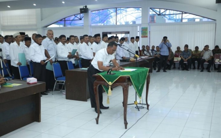 Deklarasi Damai pemilihan Kepala Desa serentak se Kabupaten Asahan tahun 2019