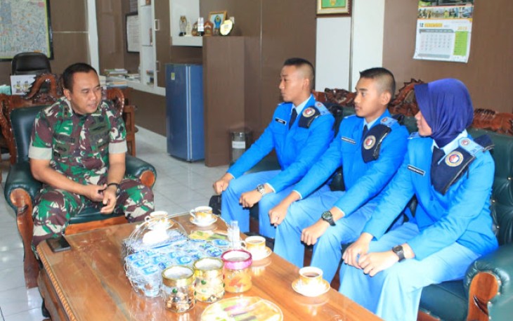 Komandan Kodim 0723/Klaten Letkol Kav Minarso SIP Terima Audiensi Dengan SMA Taruna Nusantara Magelang