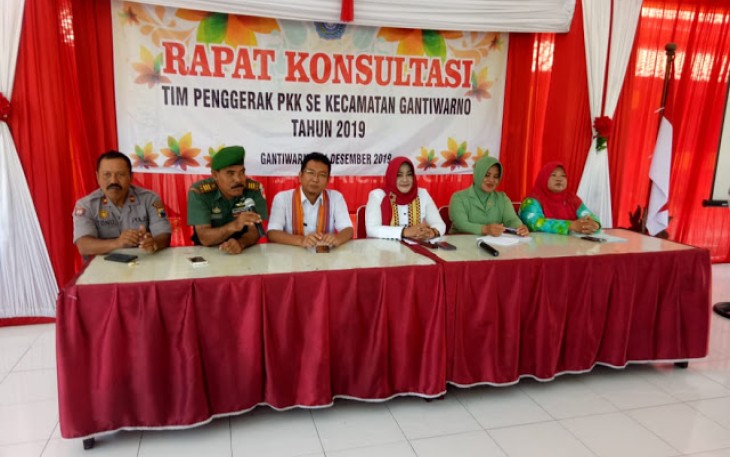 Danramil 10/Gantiwarno Hadiri Rapat Konsultasi Tim Penggerak PKK 