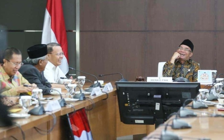 Menko PMK RI Muhadjir Effendy Menerima Audiensi Gubernur Bengkulu Rohidin Mersyah 