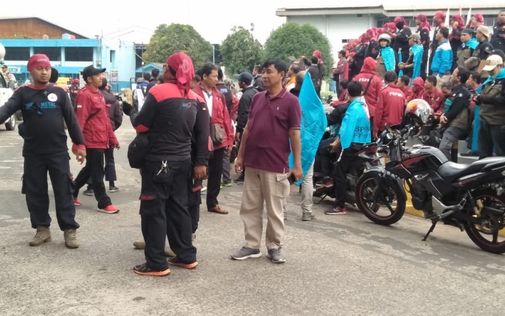 Aksi Buruh di Jakarta