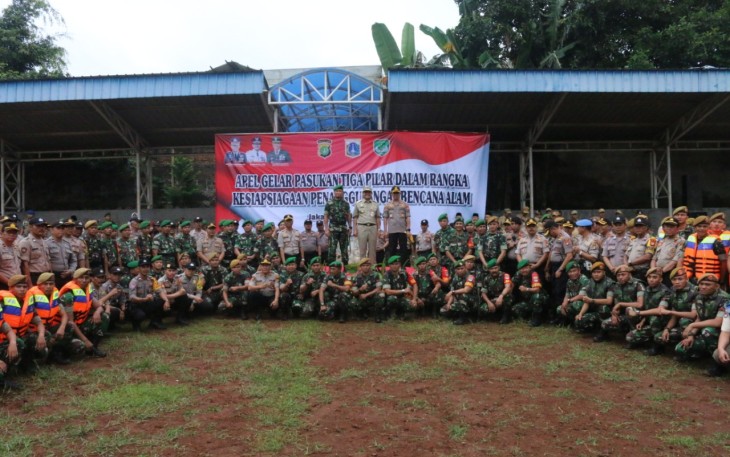 Tiga Pilar Jakarta Selatan Apel Gelar Pasukan