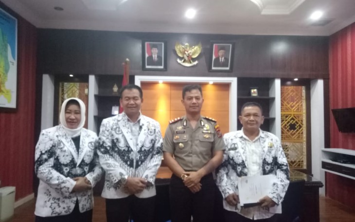 PGRI Labuhanbatu Audiensi dengan Kapolres Labuhanbatu