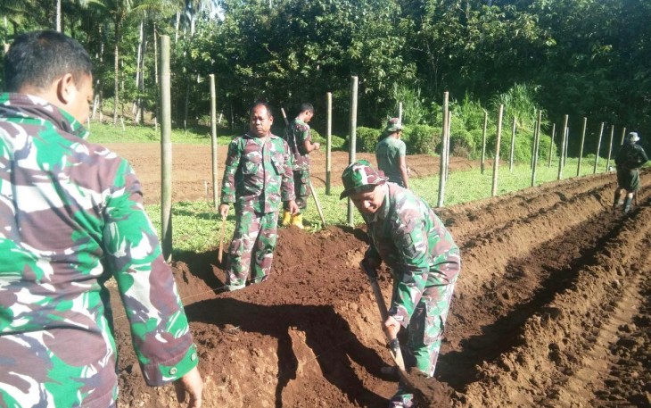 Kodim 1310/Bitung Buka Lahan Pertanian