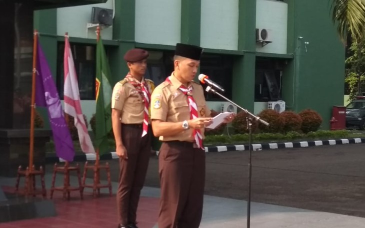 Kasdim Buka Diklat Pramuka Saka Wira Kartika ke 10 Kodim 0505/JT