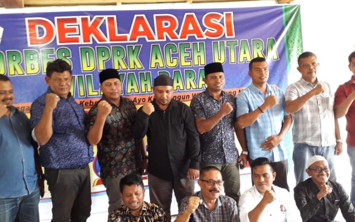 Forbes Anggota DPRK Aceh Utara Wilayah Barat Deklarasi di Gunung Salak