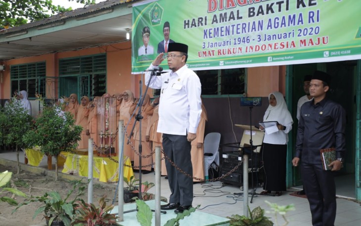 Kemenag Kab Asahan Gelar Upacara HAB Kementerian Agama RI ke-74