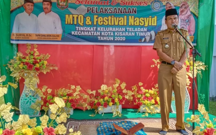 Camat Kota Kisaran Timur Hadiri MTQ Dan Festival Nasyid Tingkat Kelurahan Teladan