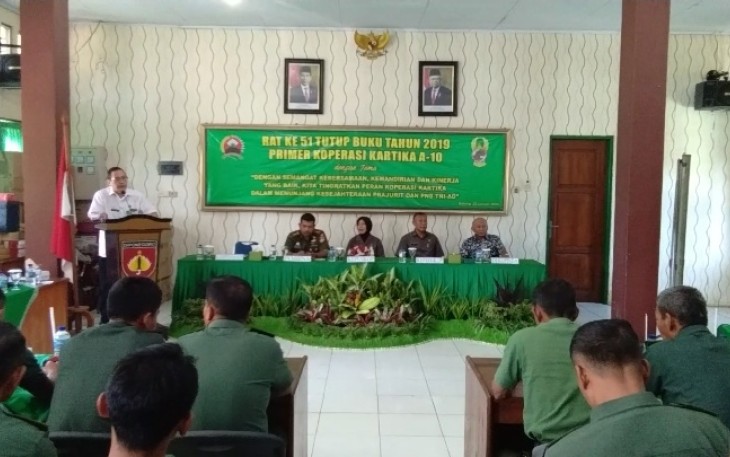 Primer koperasi Kartika A-10 kodim 0736/ Batang Selenggarakan Rapat Anggota Tahunan