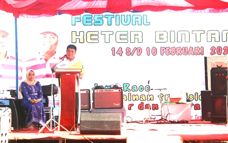 Semarak ! Wabup Bintan Buka Jong Race Keter Bintan 2020