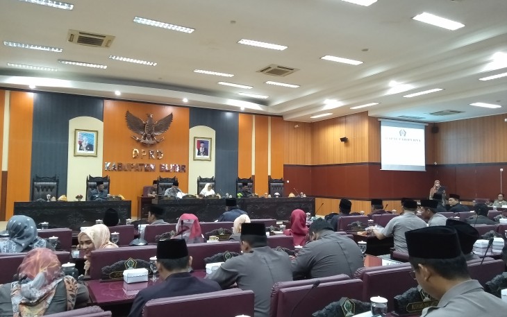 Suasana Rapat Paripurna DPRD Kabupaten Blitar 