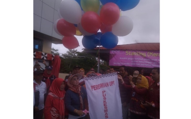 Peresmian UPT Puskesmas di Kecamatan Kebun Tebu Kabupaten Lampung Barat 