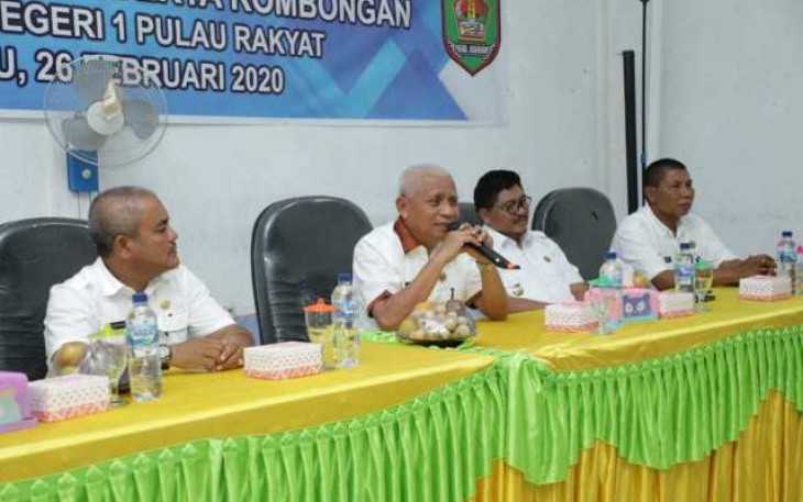 Bupati Asahan Lakukan Kunker Dengan Kepala SD-SMP Sekecamatan Pulau Rakyat