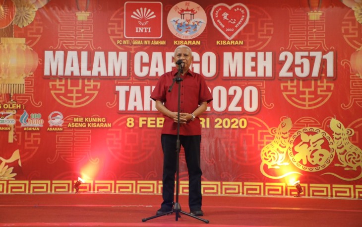 Bupati Asahan saat memberikan sambutan