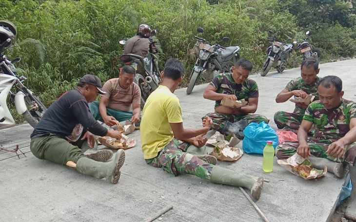 Potret Kebersamaan Satgas Pra TMMD Kodim Simalungun