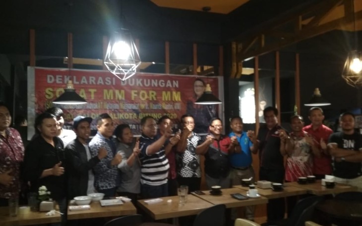 Komunitas advokat Bitung nyatakan dukungan ke Maurits Mantiri sebagai bakal calon walikota Bitung 2020