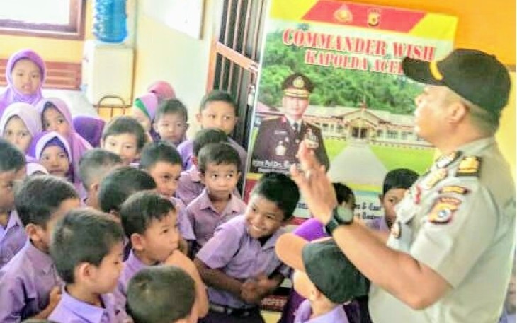 Polsek Simeulue Timur Sambut Kedatangan TK Percontohan