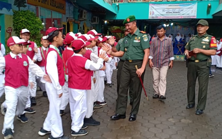 Dandim 0505/JT Kunjungi Yayasan Islamic School