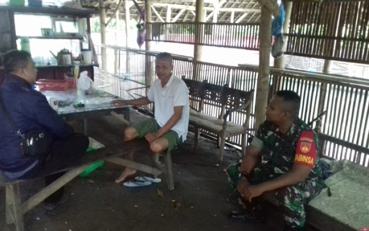 Jalin Keakraban Dengan Warga Babinsa Koramil 22 Wonosari Hadir Di Wilayah Desa Binaan