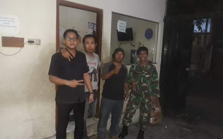 Piket Koramil 03/Serengan Patroli Malam