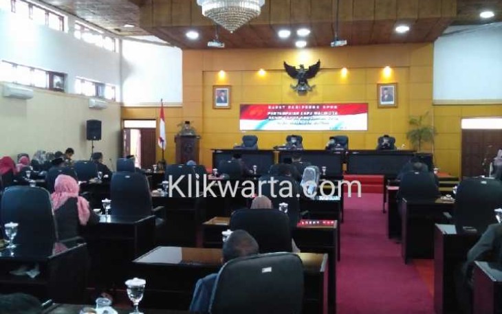 Sidang Paripurna Penyampaian LKPJ Walikota Blitar Tahun 2019