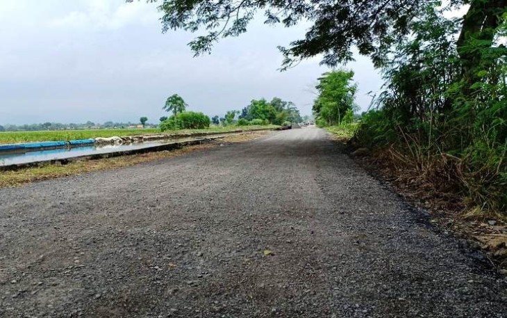 Baru Dikerjakan Jalan Aspal TMMD Reguler Pekalongan Tampak Mulus