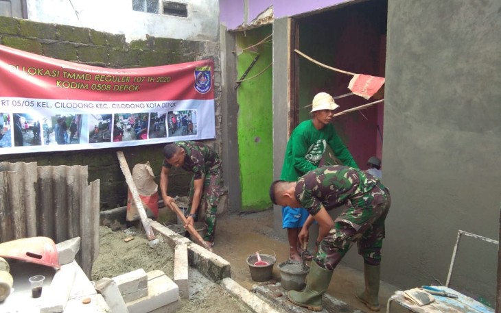 Satgas TMMD Rehab Rumah ibu Nona Rita 