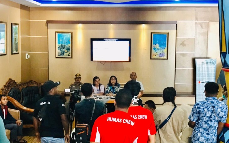 Press Conference di Kantor Bupati Raja Ampat