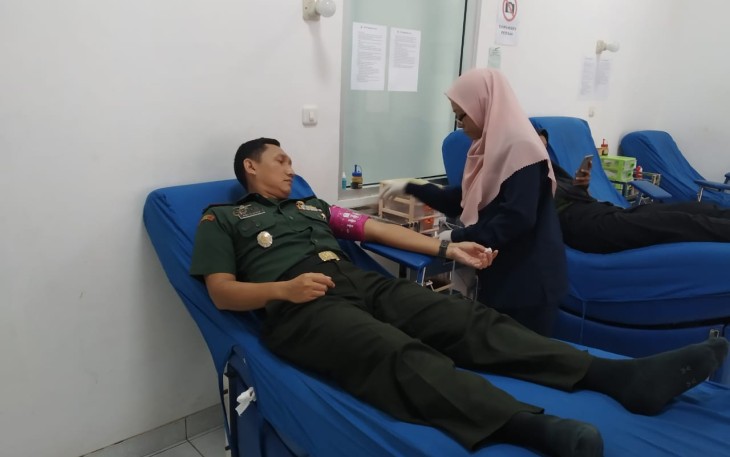 Dandim Pati pelopori untuk donor darah