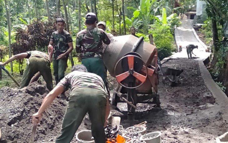 Kodim 0713 Brebes : TMMD Sengkuyung Tahap I Tahun 2020 Sudah Ada Yang 100 Persen