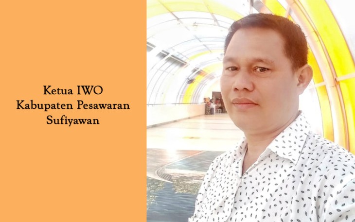 Ketua IWO kabupaten pesawaran Sufiyawan