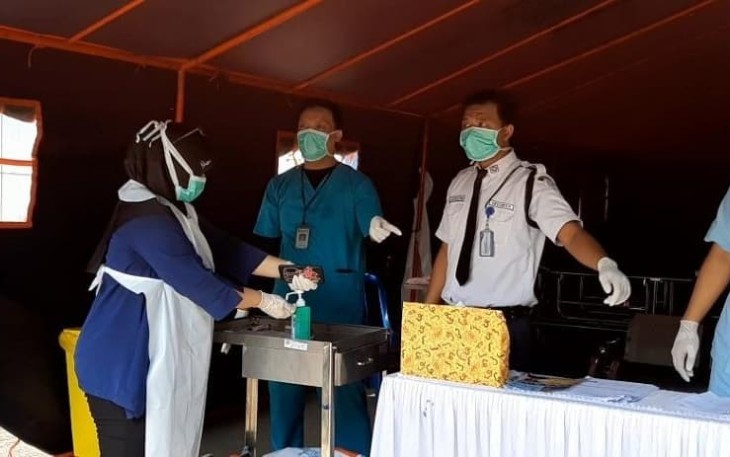 Pengecekan Covid-19 Dilakukan Pada Pasien dan Pengunjung RSHD Kota Bengkulu 
