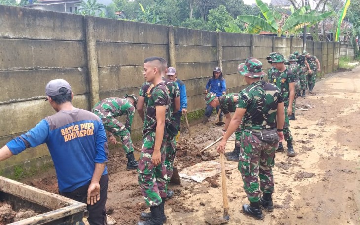 Hari Pertama Forkopimda Tingkat Kota Depok Ikut Melaksanakan Kegiatan TMMD Ke 107  TA.2020  diwilayah Kodim 0508/Depok