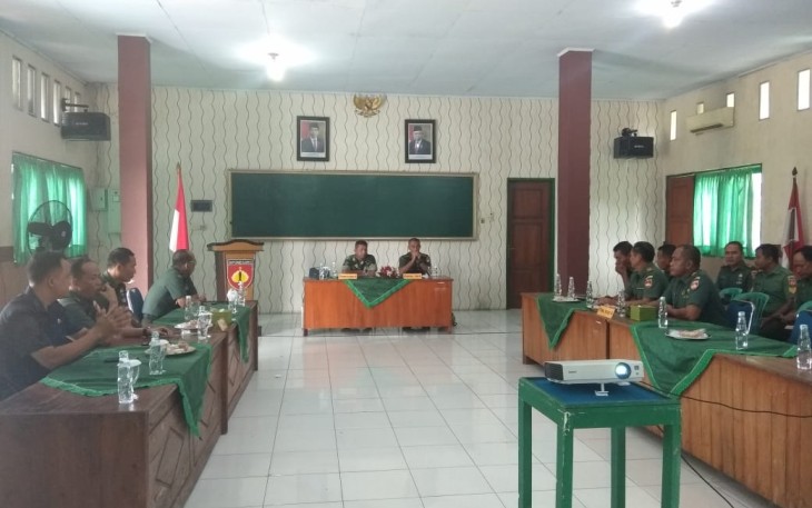 Dandim 0736/Batang Sambut Kunjungan Tim Wasrik Itdam IV/Diponegoro