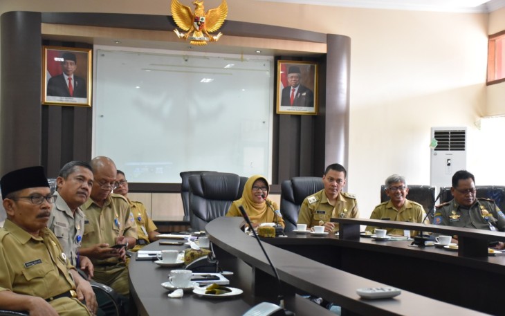 Pemkab Tegal Video Conference dengan Gubernur Jawa Tengah Ganjar Pranowo