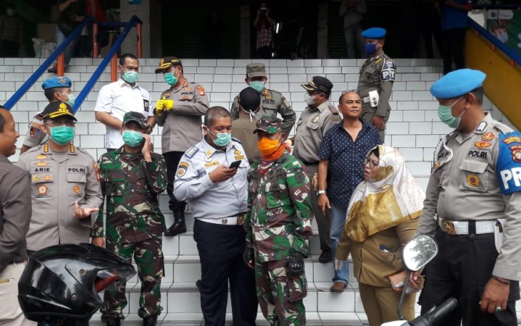 Ini Imbauan Dandim 0505/JT dan Kapolres Jakarta Timur untuk Pedagang dan Pengunjung Pasar Pramuka 