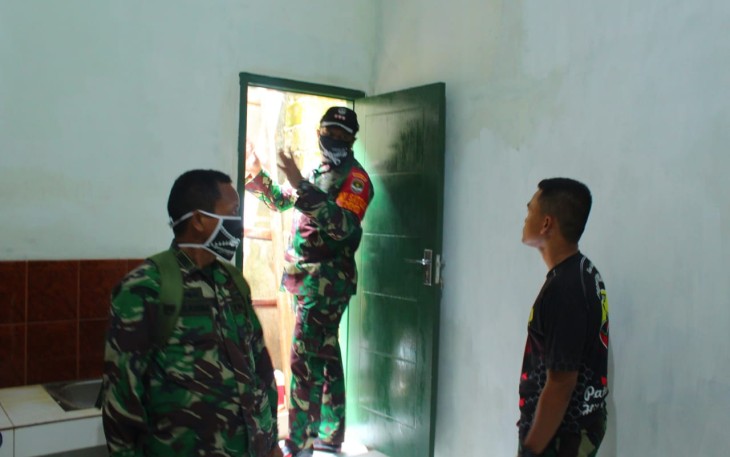Dansatgas TMMD 107 Kodim 0508/Depok Tinjau Hasil Renovasi Rutilahu Nona Rita