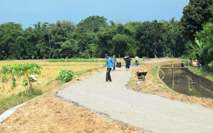Panas Cuaca di Pantirejo Pekalongan Mempercepat Pengaspalan Jalan