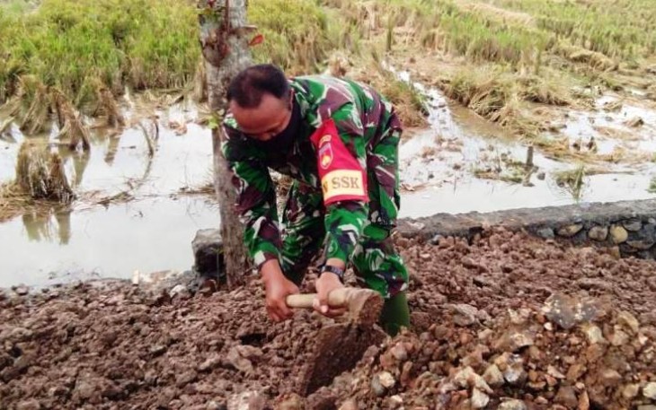 Komandan SSK Satgas TMMD Reguler Pekalongan Terus Pacu Anggotanya dan Masyarakat