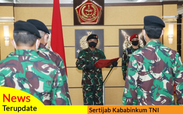 Panglima TNI Pimpin Sertijab Kepala Badan Pembinaan Hukum