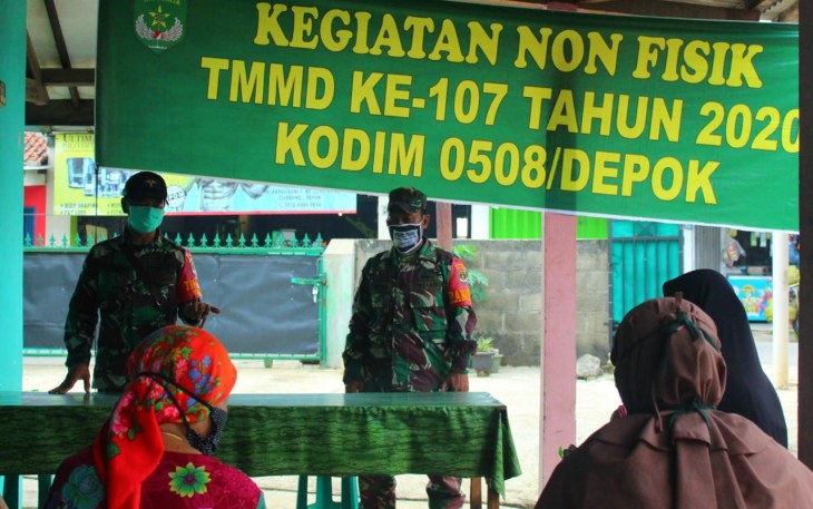 Satgas TMMD 107 Kodim 0508/Depok Berikan Penyuluhan